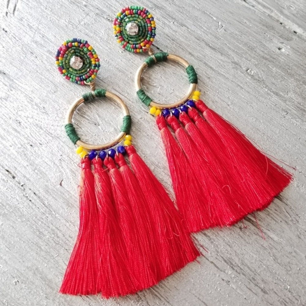 🔴LAST 1🔴 Stunning Statement Earrings! - Picture 2 of 4